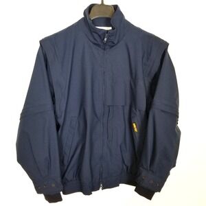 Zero Restriction Women Full Zip Gore-Tex Jacket Sz M Navy Golf Outdoor